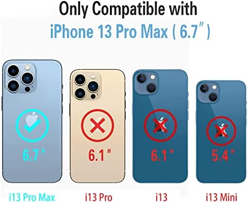 מקרה HSyp Wood ברור תואם ל- iPhone 13 Pro Max Case ברור [טכנולוגיה נגד צינורות], מארז אייפון סיליקון דק סיליקון